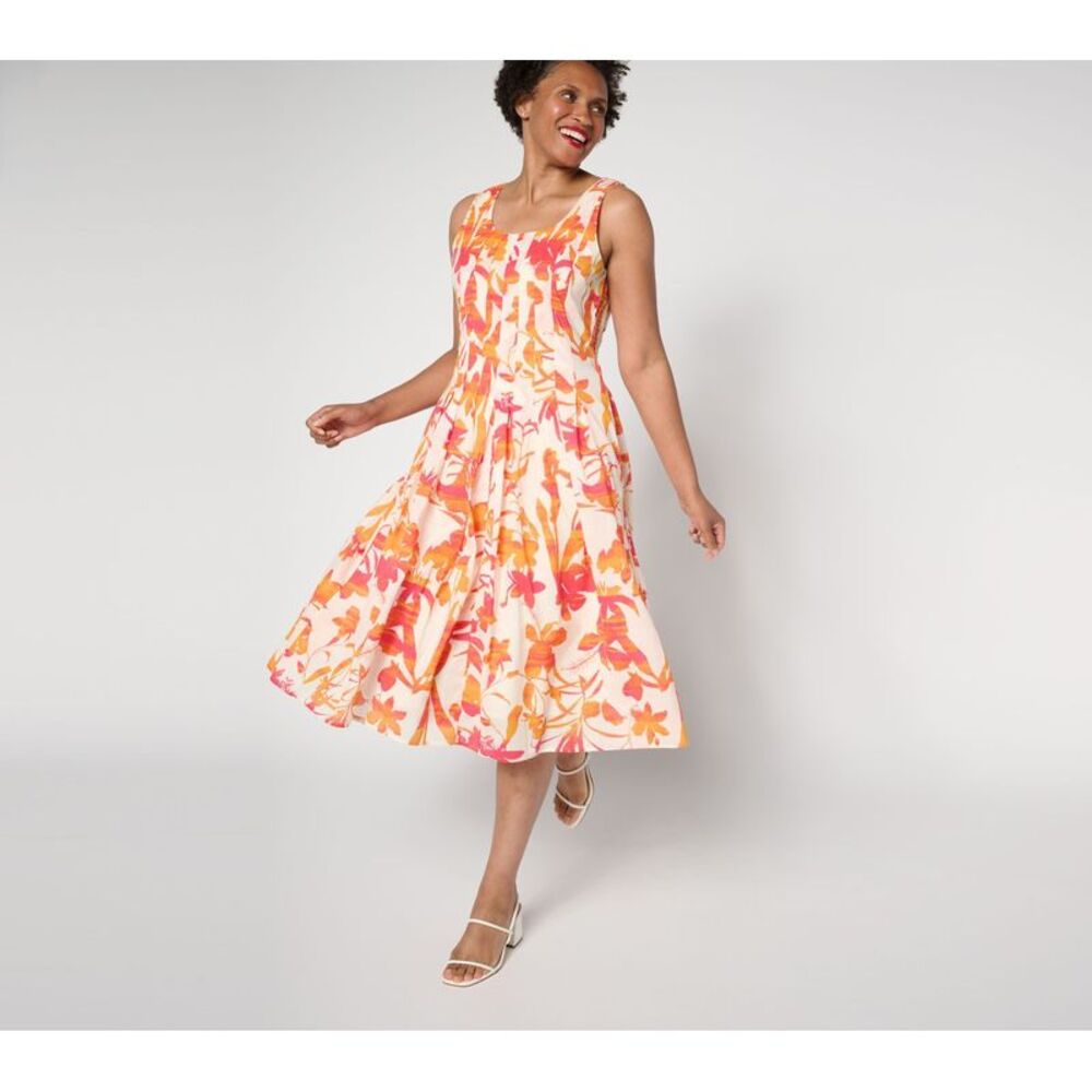 BEAUTIFUL by Lawrence Zarian Women's Dress Sz 8 Amanda Multi-colored A693063